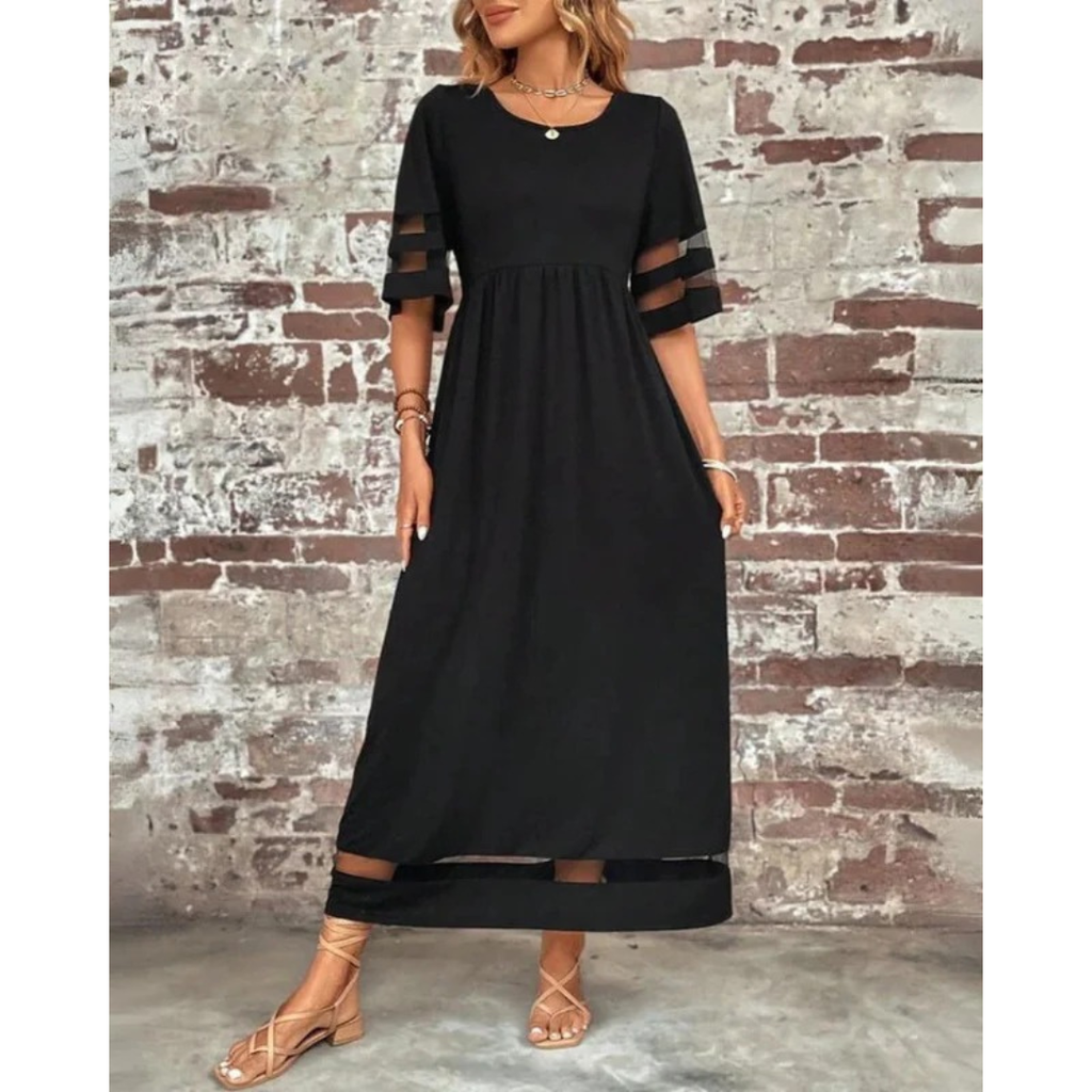 Emma | Damen Cocktail Abendkleid Midi Sommer