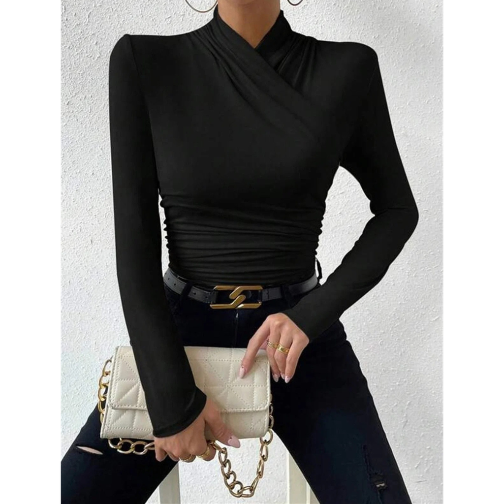Emma | Damen Langarm Pullover mit V-Ausschnitt