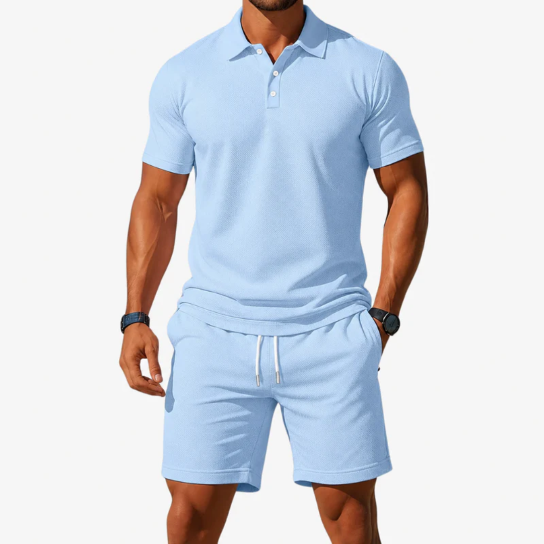 Emmerich | Herren Outfit mit Poloshirt und Shorts