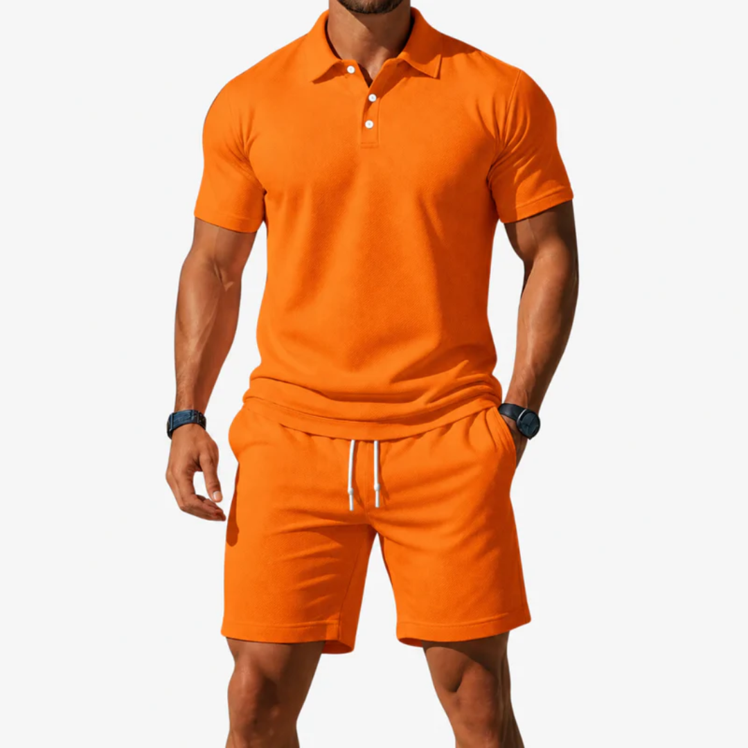 Emmerich | Herren Outfit mit Poloshirt und Shorts
