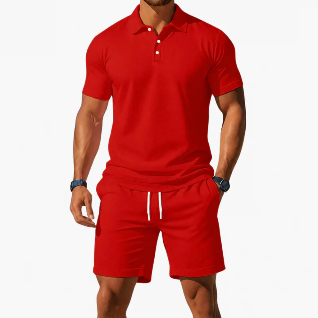 Emmerich | Herren Outfit mit Poloshirt und Shorts