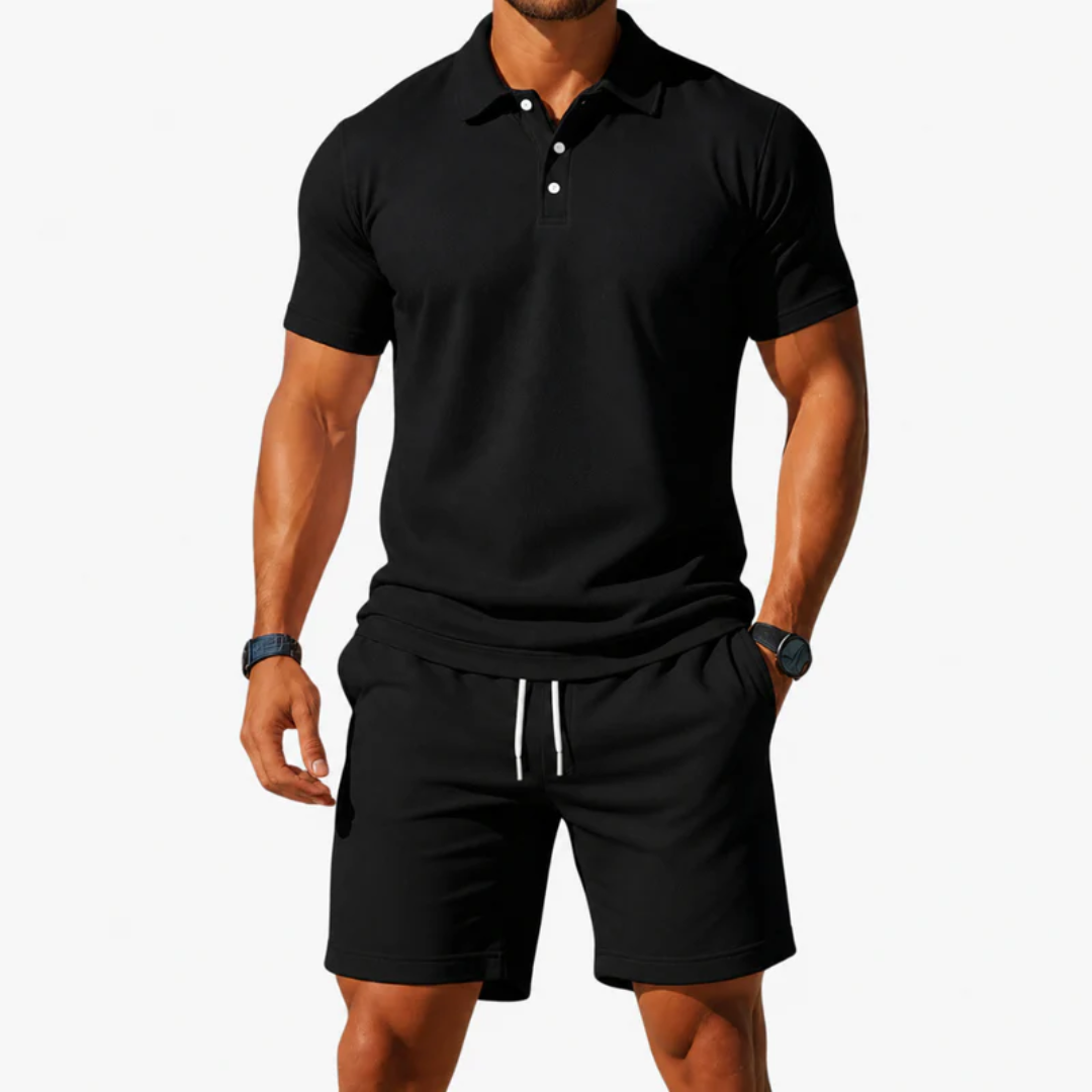 Emmerich | Herren Outfit mit Poloshirt und Shorts
