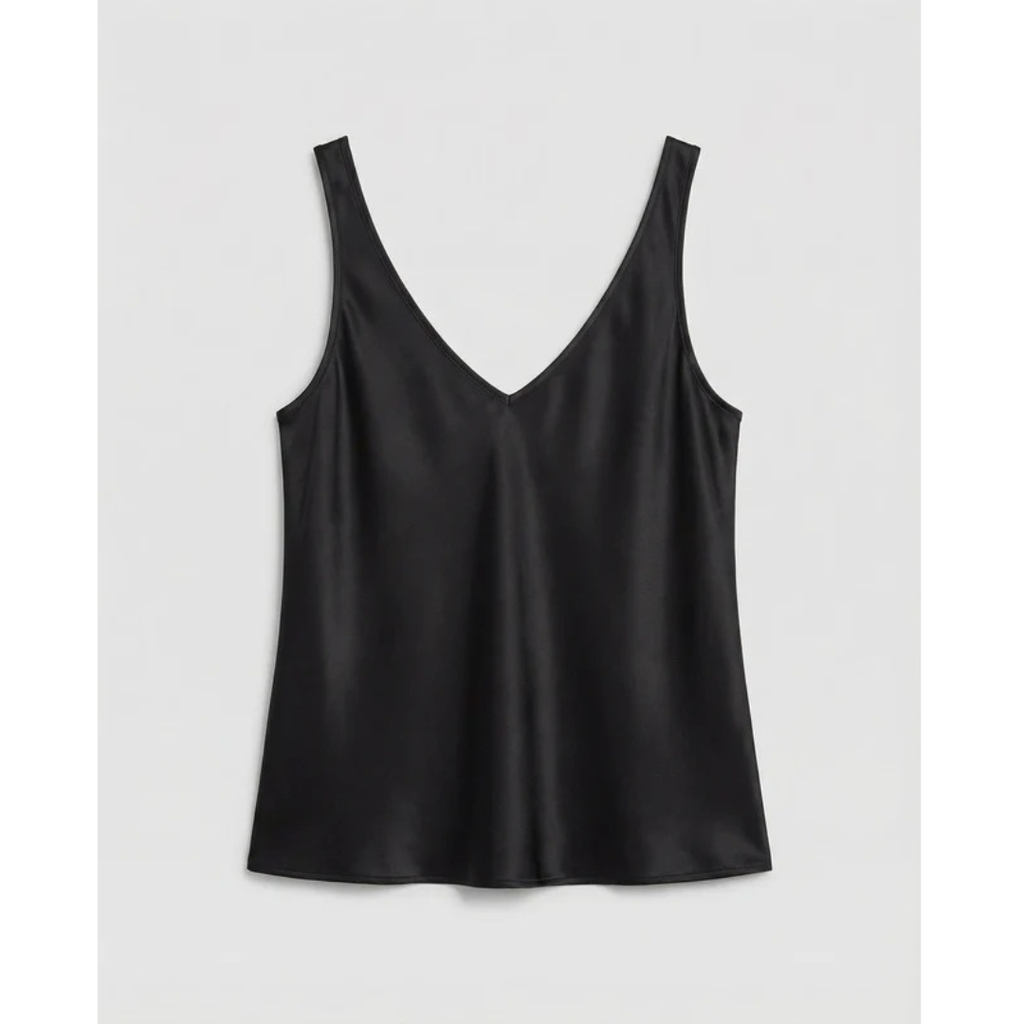 Erni | Damen Satin V-Ausschnitt Tank Top