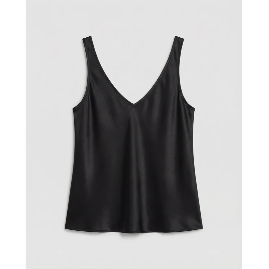 Erni | Damen Satin V-Ausschnitt Tank Top