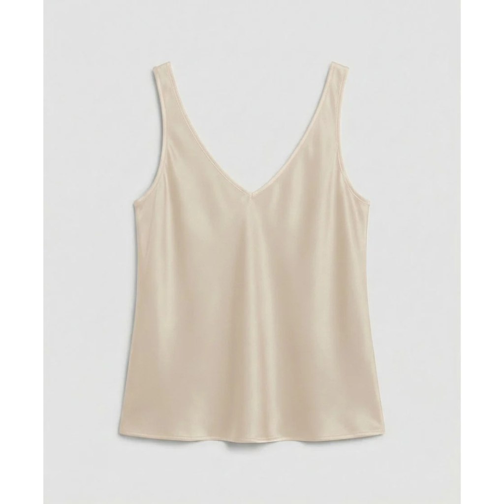 Erni | Damen Satin V-Ausschnitt Tank Top