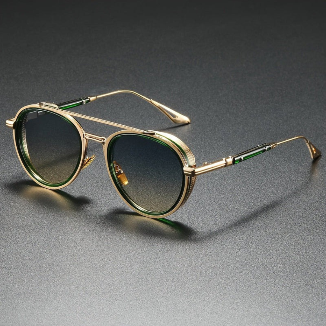 Ethan | Herren Sonnenbrille Aviator Retro Gold Polarisiert