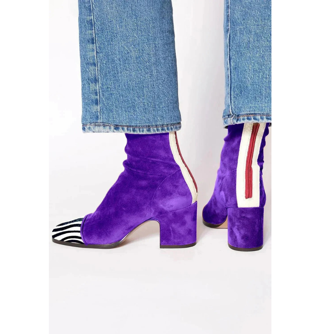 Eva | Damen Komfort Wildleder Stiefeletten