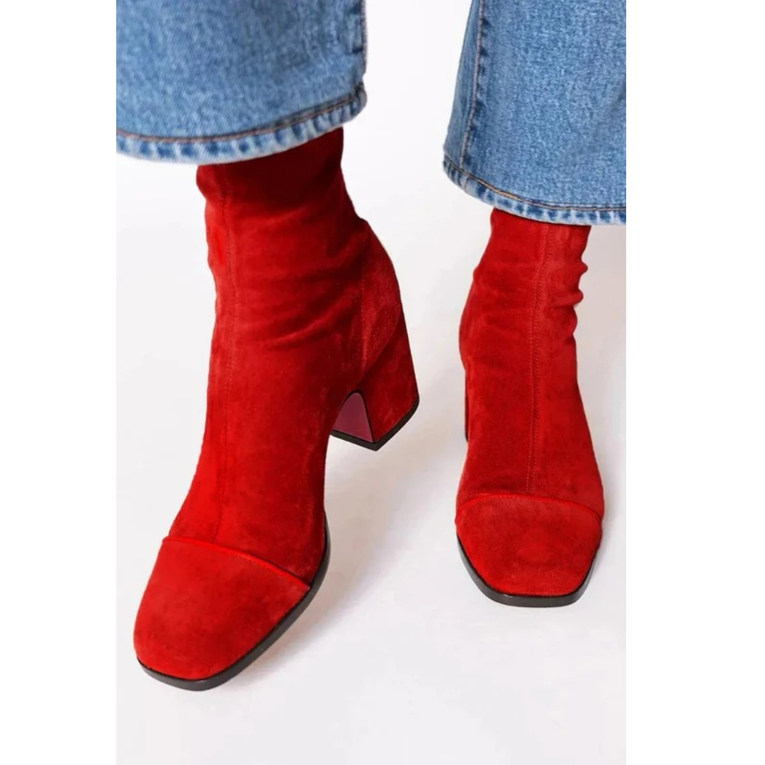 Eva | Damen Komfort Wildleder Stiefeletten