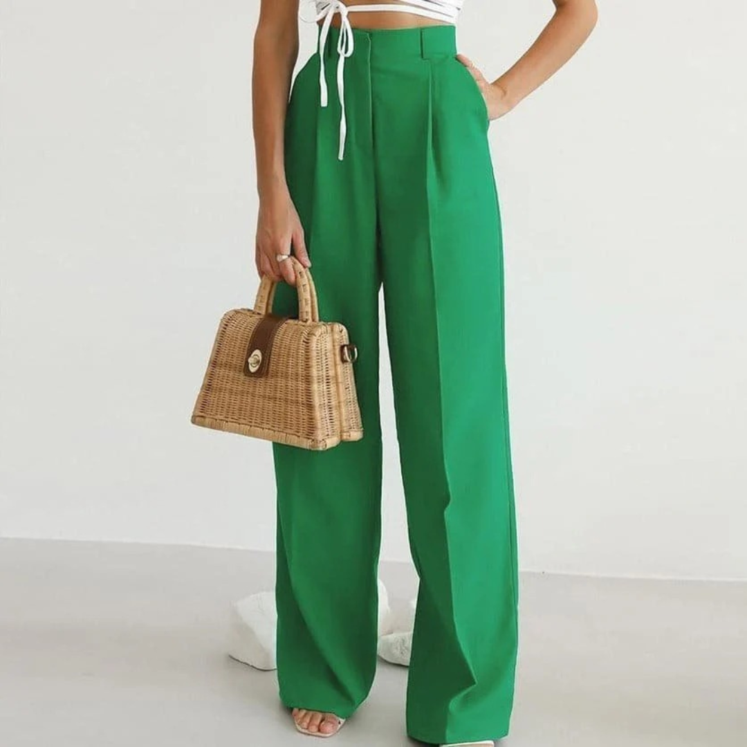Evelin | Damen Elegante Sommerhose Modern Locker