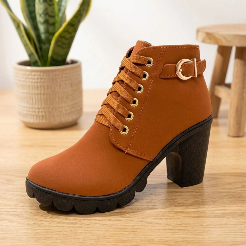 Evelina | Damen Orthopädische Stiefeletten mit Absatz
