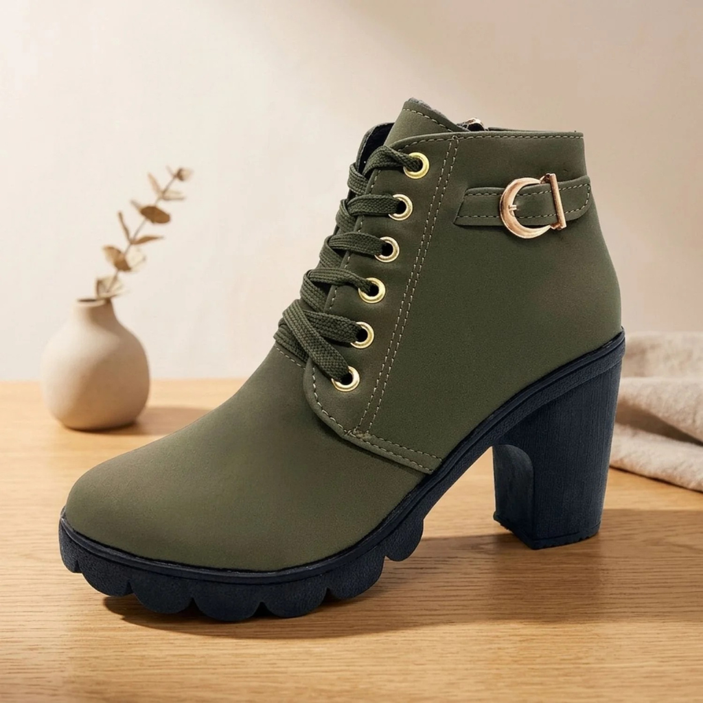 Evelina | Damen Orthopädische Stiefeletten mit Absatz