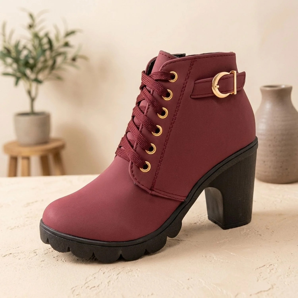 Evelina | Damen Orthopädische Stiefeletten mit Absatz