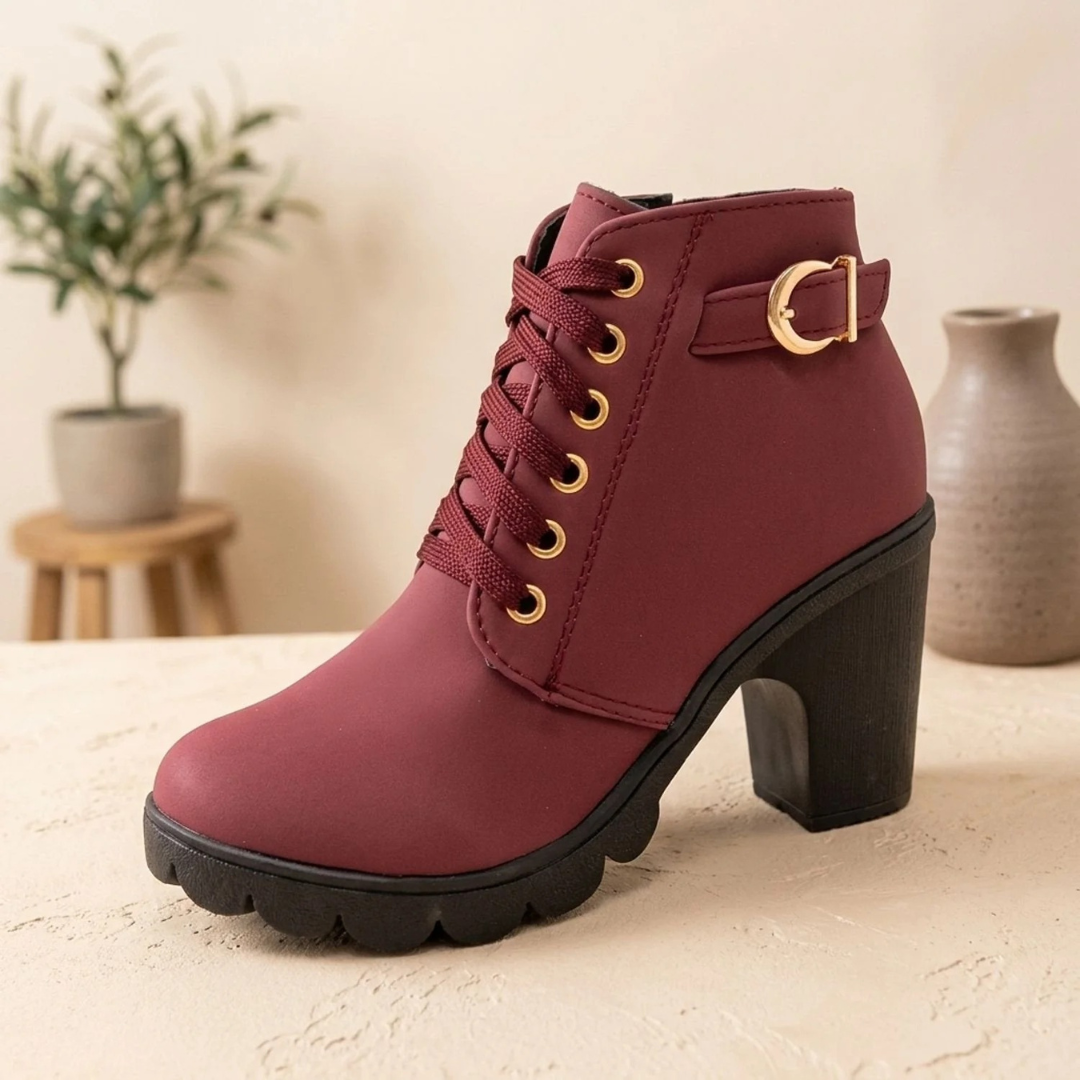 Evelina | Damen Orthopädische Stiefeletten mit Absatz