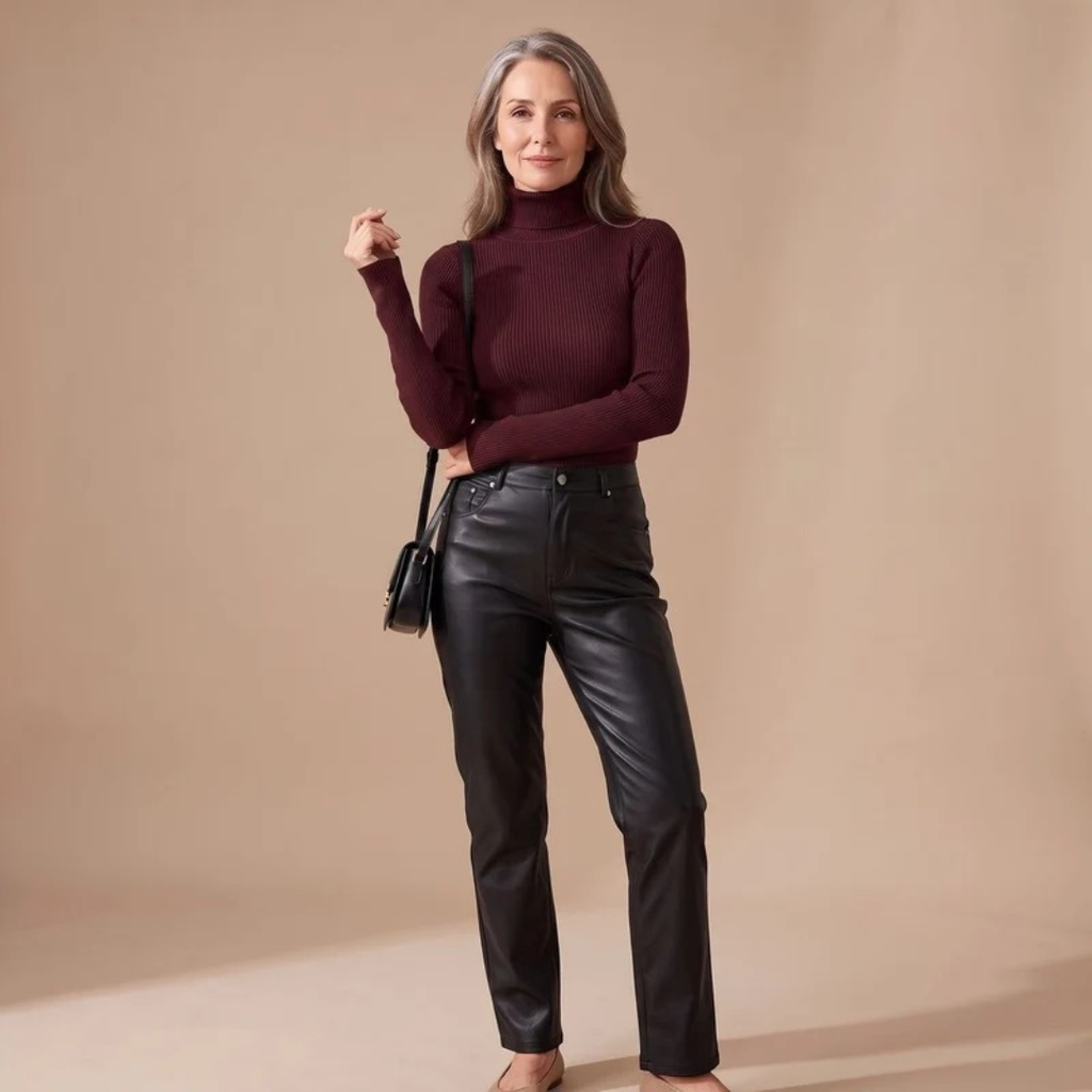 Eveline | Damen Rollkragenpullover mit Langarm