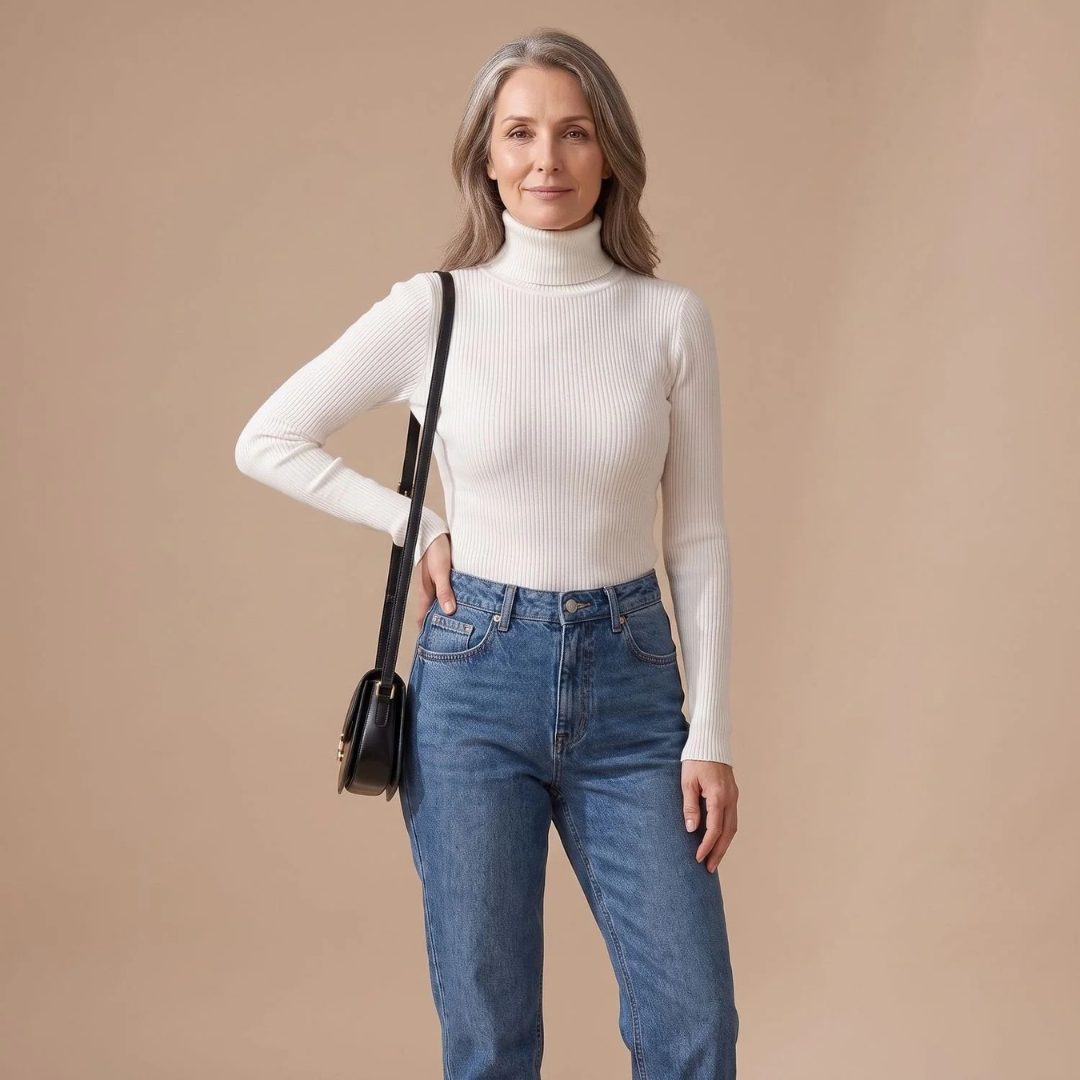 Eveline | Damen Rollkragenpullover mit Langarm