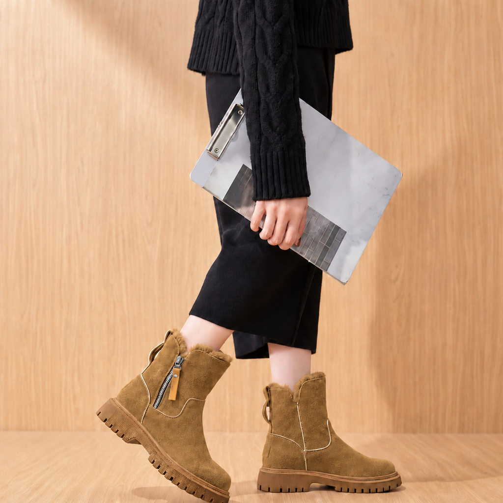 Fabienne | Damen Orthopädische Stiefeletten mit weichem Futter und Reißverschluss