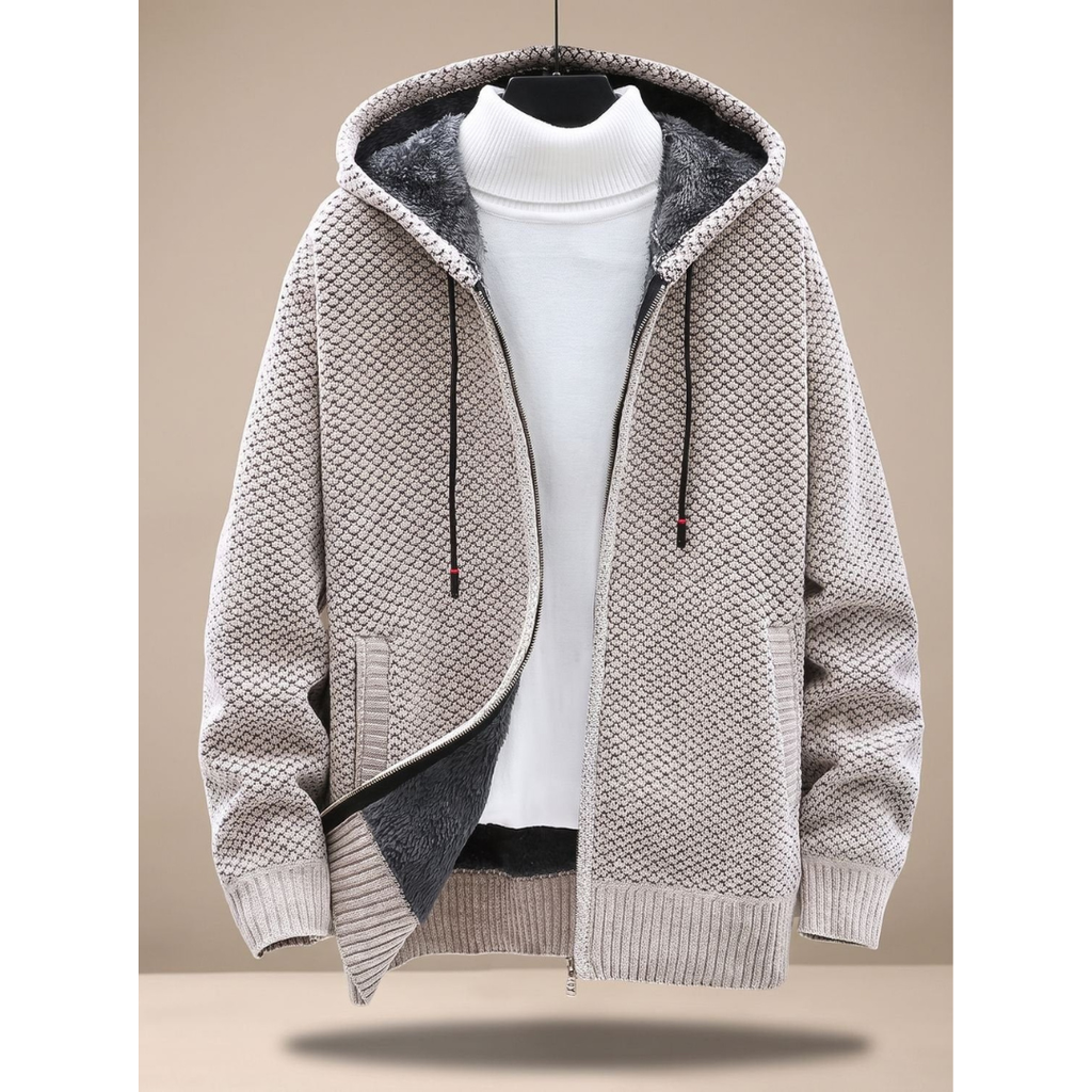 Fabio | Damen Strickjacke mit Kragen und Langarm