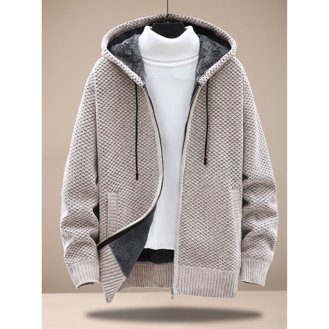 Fabio | Damen Strickjacke mit Kragen und Langarm