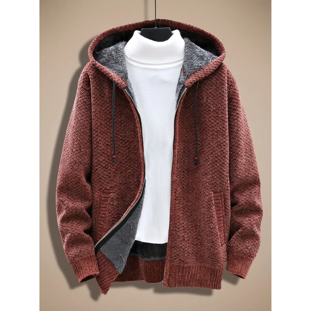 Fabio | Damen Strickjacke mit Kragen und Langarm
