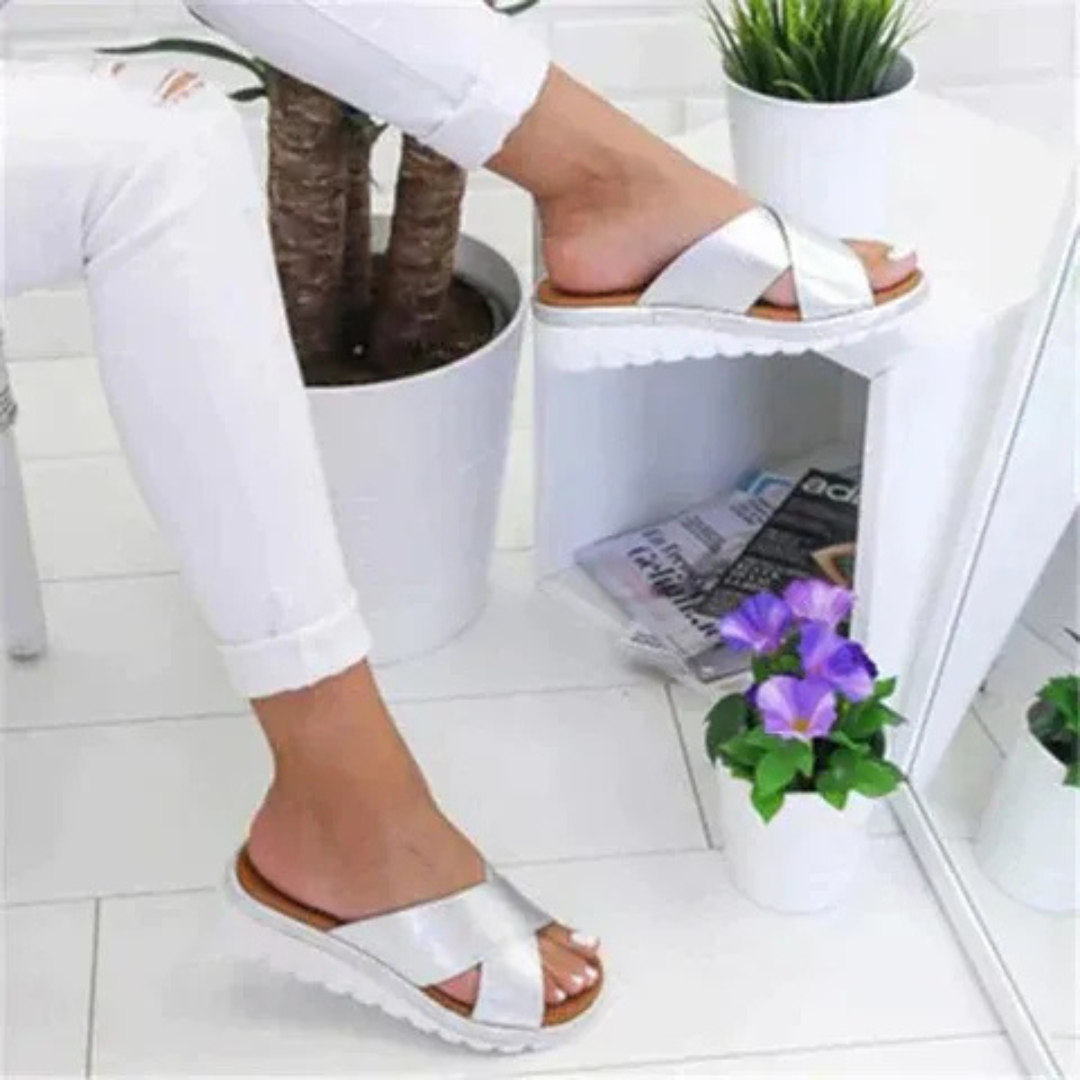 Farah | Moderne Damen Sandalen Alltag Reise flach