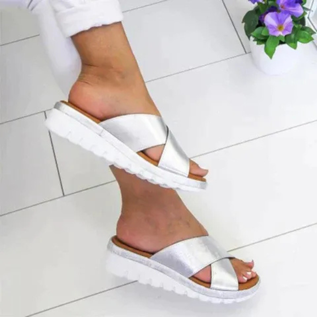 Farah | Moderne Damen Sandalen Alltag Reise flach