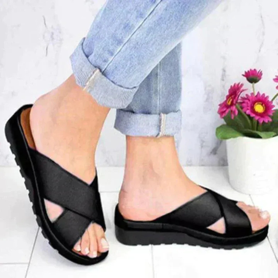 Farah | Moderne Damen Sandalen Alltag Reise flach