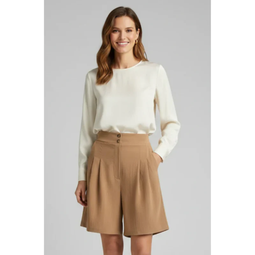 Fenja | Damen Shorts Mit Hoher Taille Für Strand