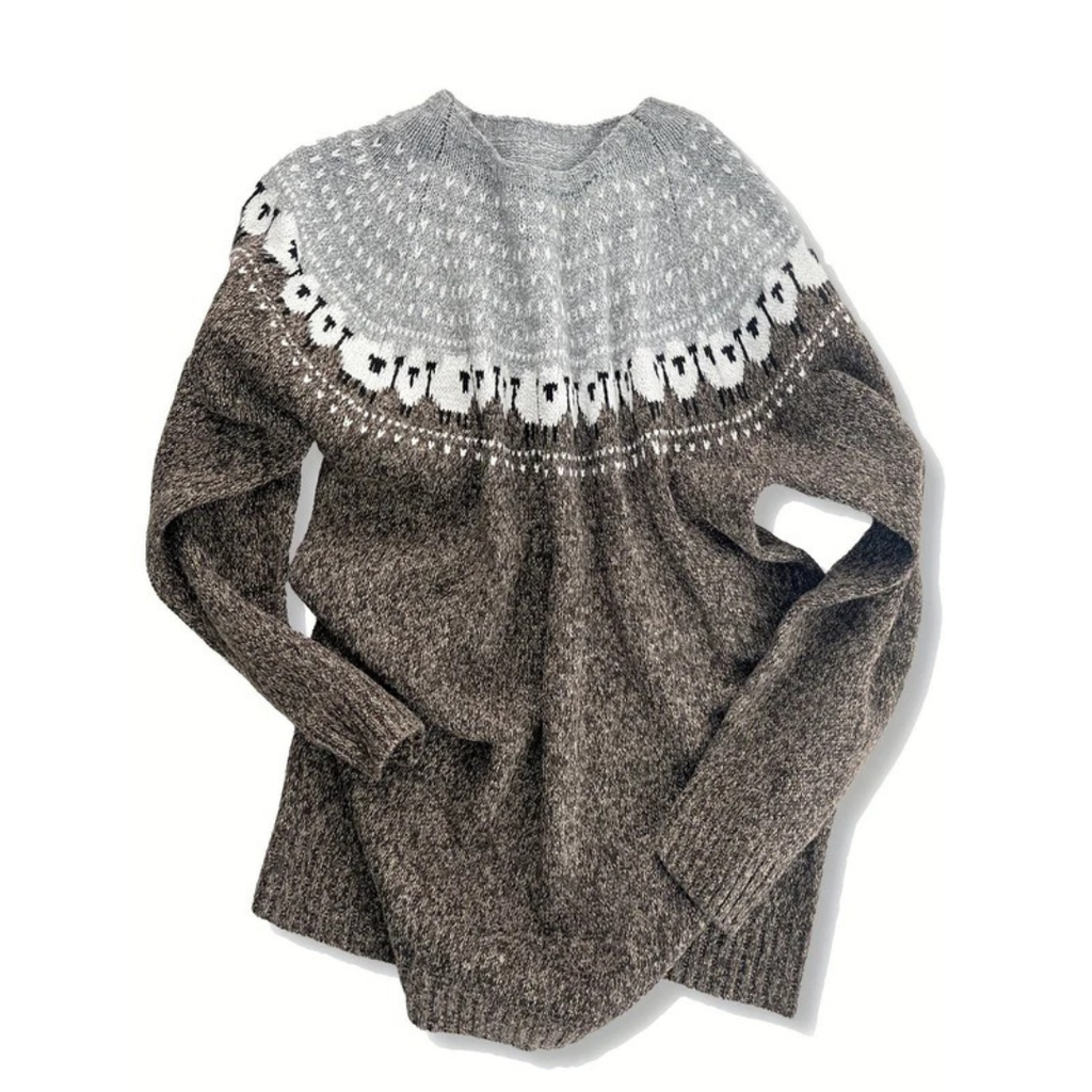 Fie | Damen Grüner Freizeit Strickpullover
