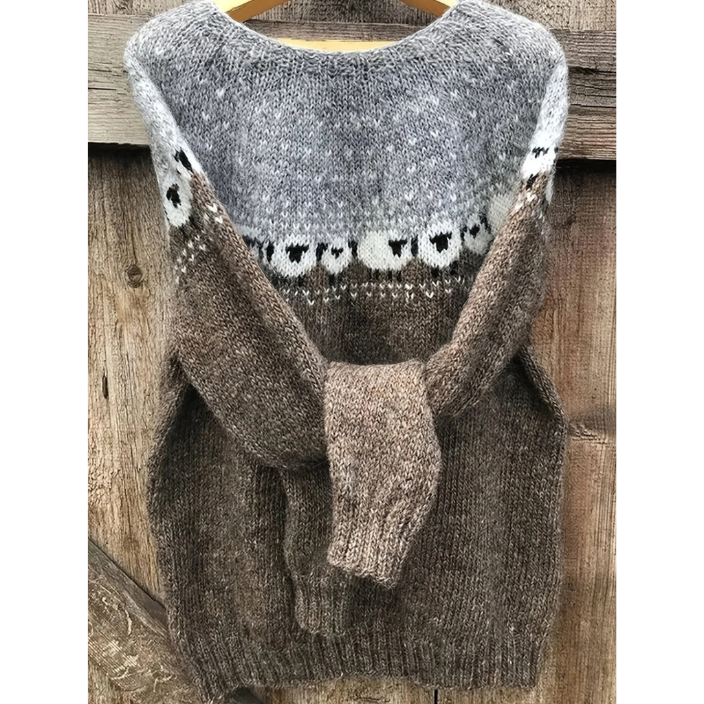 Fie | Damen Grüner Freizeit Strickpullover