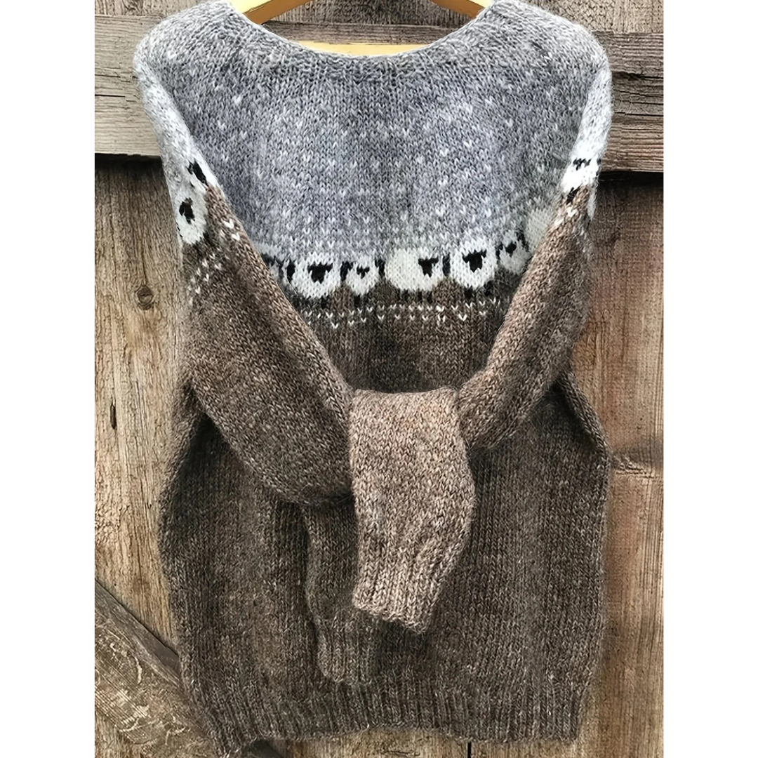 Fie | Damen Grüner Freizeit Strickpullover