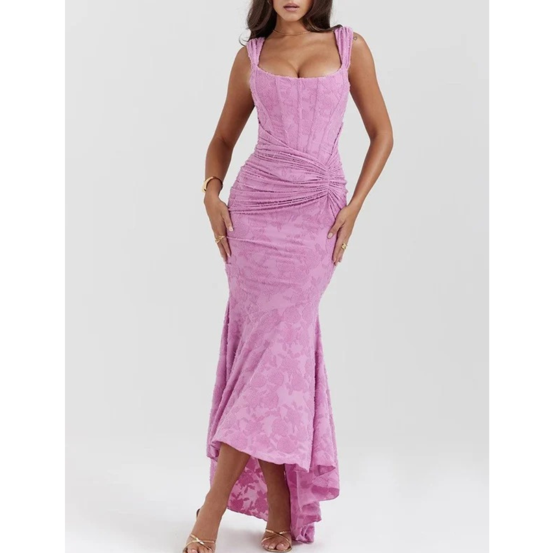 Fine | Damen Elegante Hochzeitsgast Maxikleid