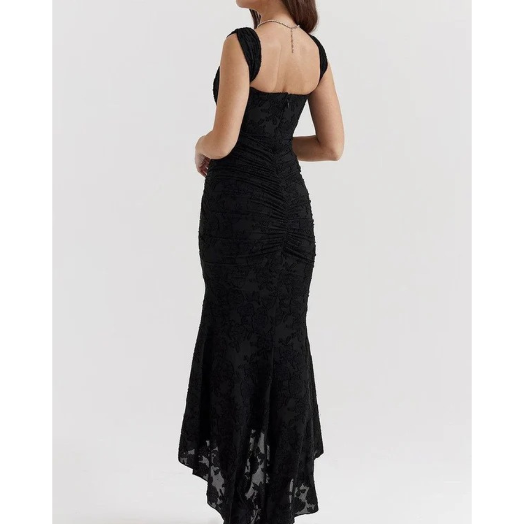 Fine | Damen Elegante Hochzeitsgast Maxikleid