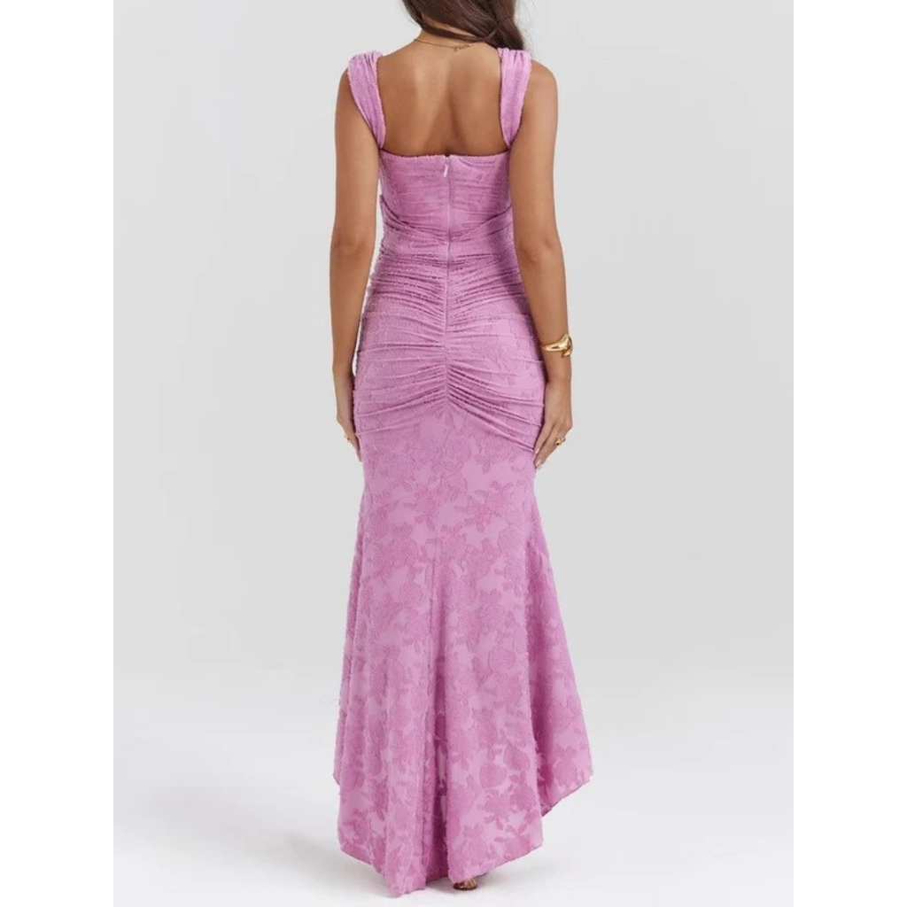 Fine | Damen Elegante Hochzeitsgast Maxikleid