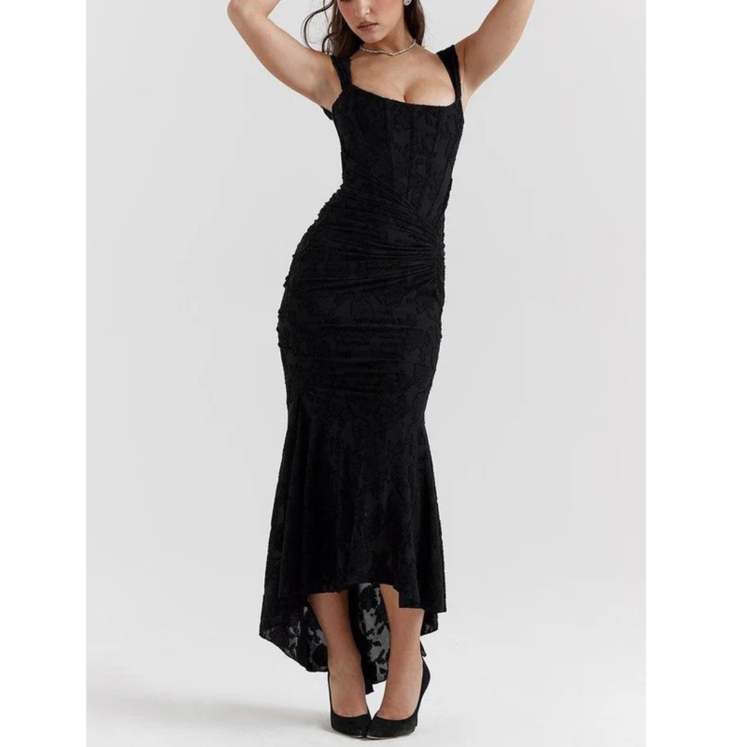 Fine | Damen Elegante Hochzeitsgast Maxikleid