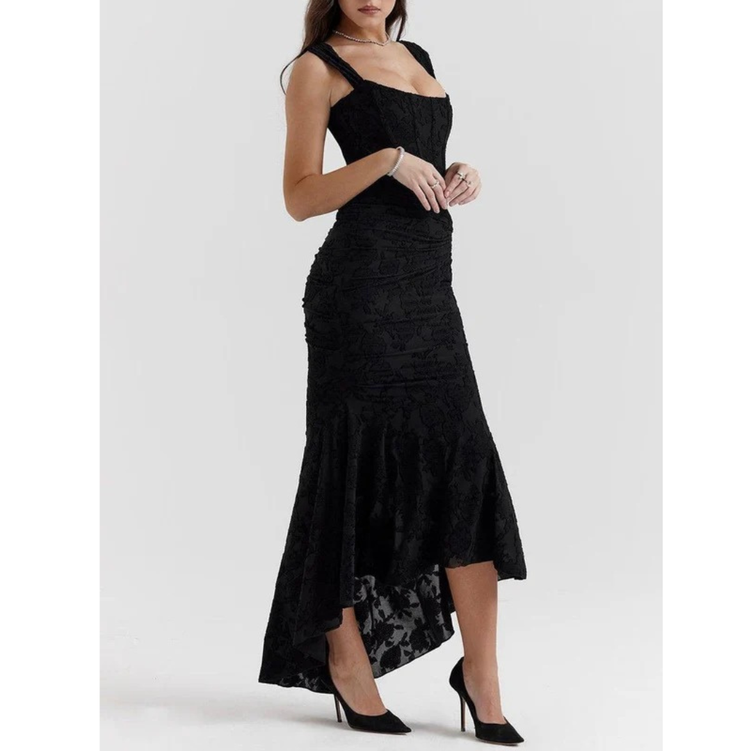 Fine | Damen Elegante Hochzeitsgast Maxikleid