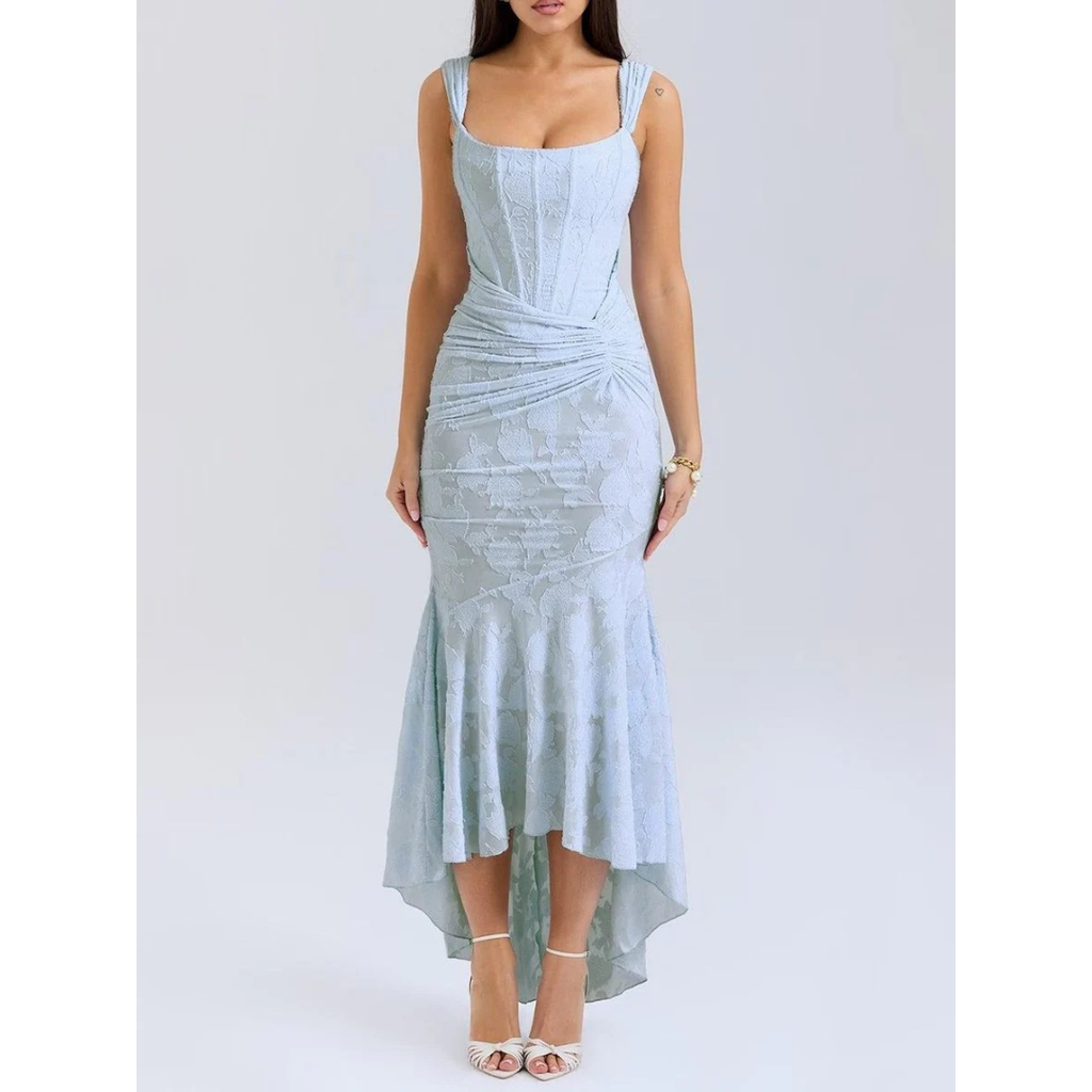 Fine | Damen Elegante Hochzeitsgast Maxikleid