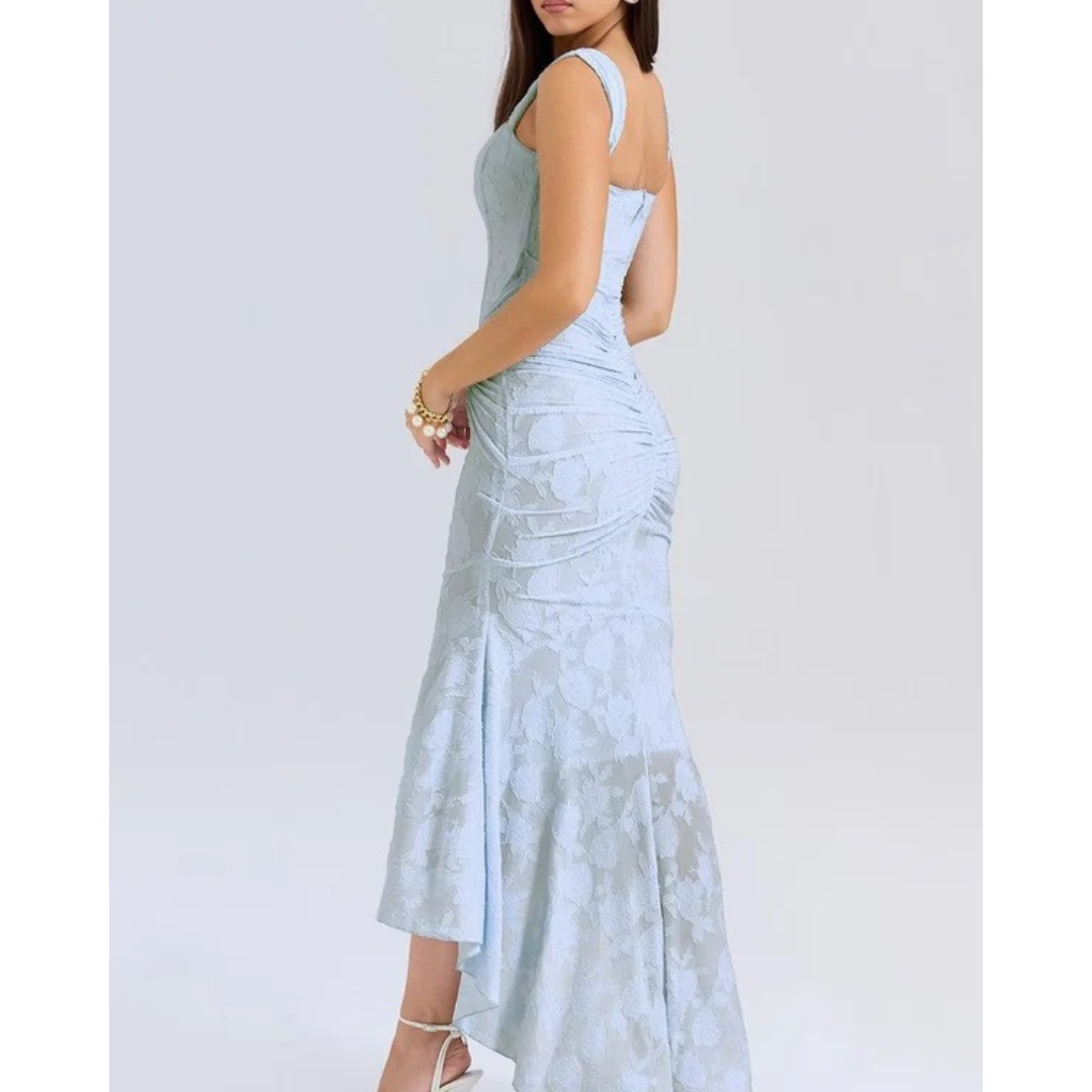 Fine | Damen Elegante Hochzeitsgast Maxikleid