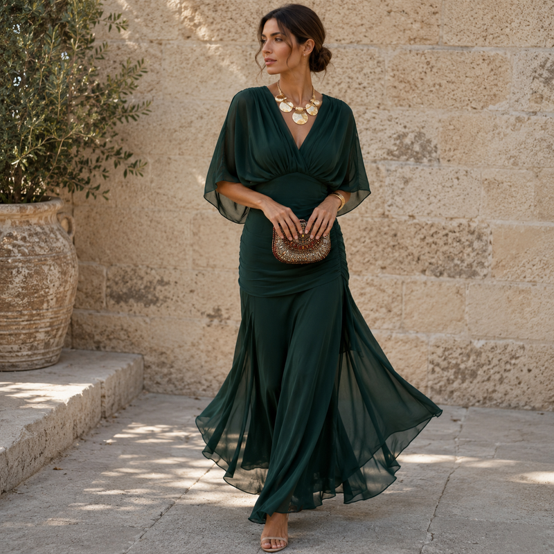 Florence | Damen Stilvolles maxi kleid Elegant