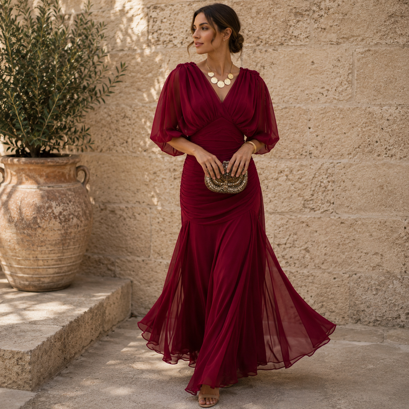Florence | Damen Stilvolles maxi kleid Elegant