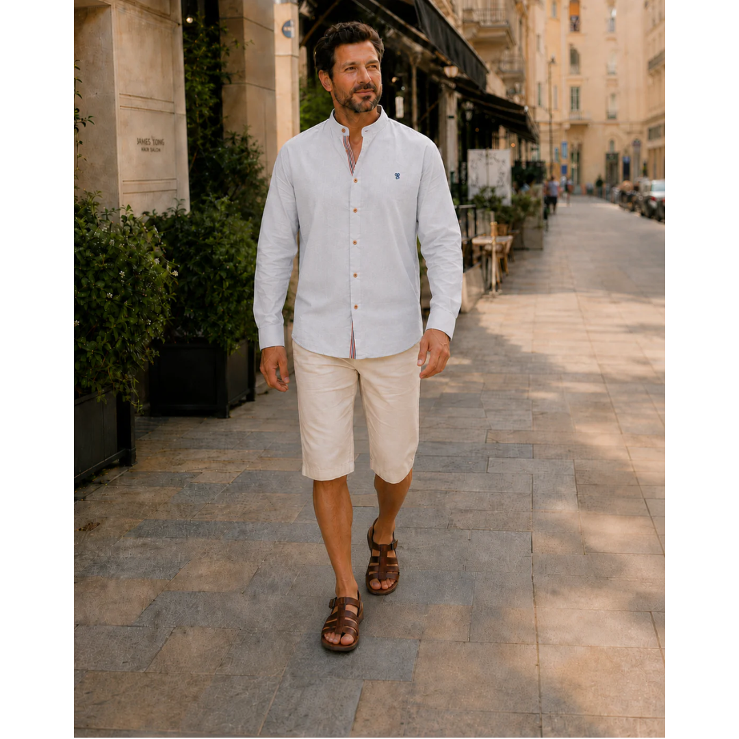 Franz | Herren Trachtenhemd mit Stehkragen