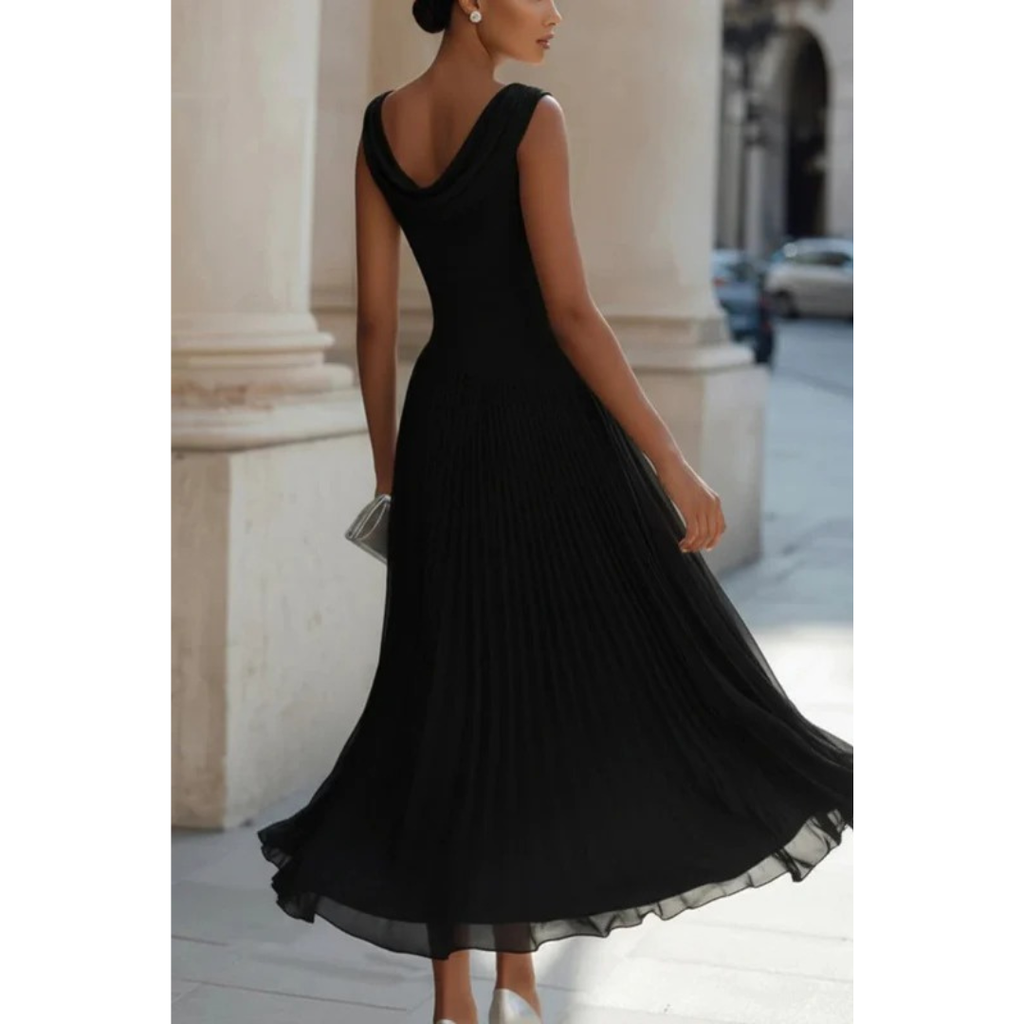 Freya | Damen Stilvolles A-Linien Midikleid