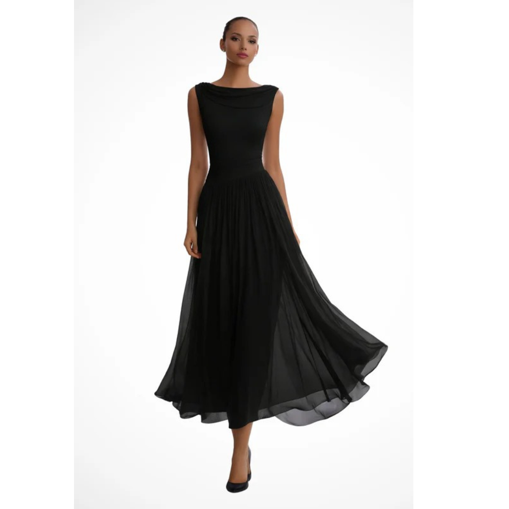 Freya | Damen Stilvolles A-Linien Midikleid