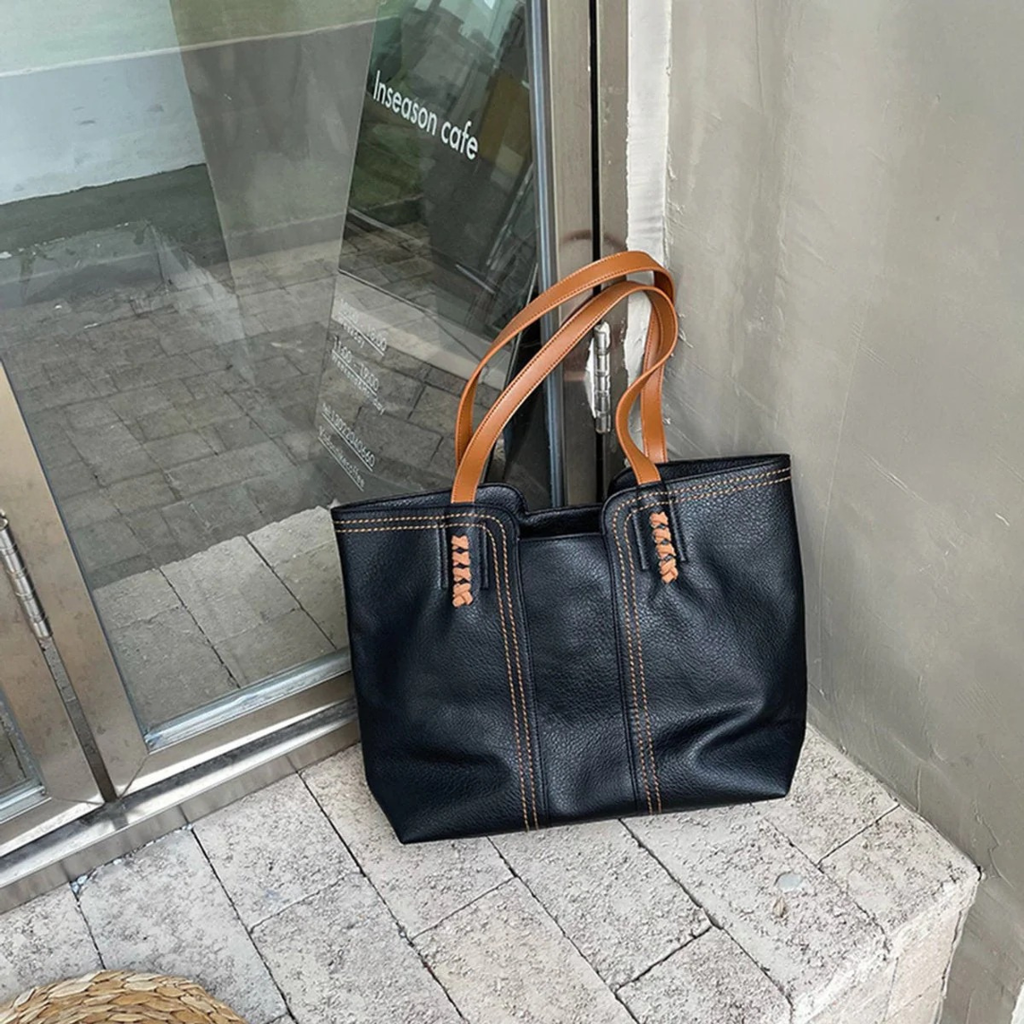 Frida | Damen Stilvolle Schultertasche Aus Kunstleder