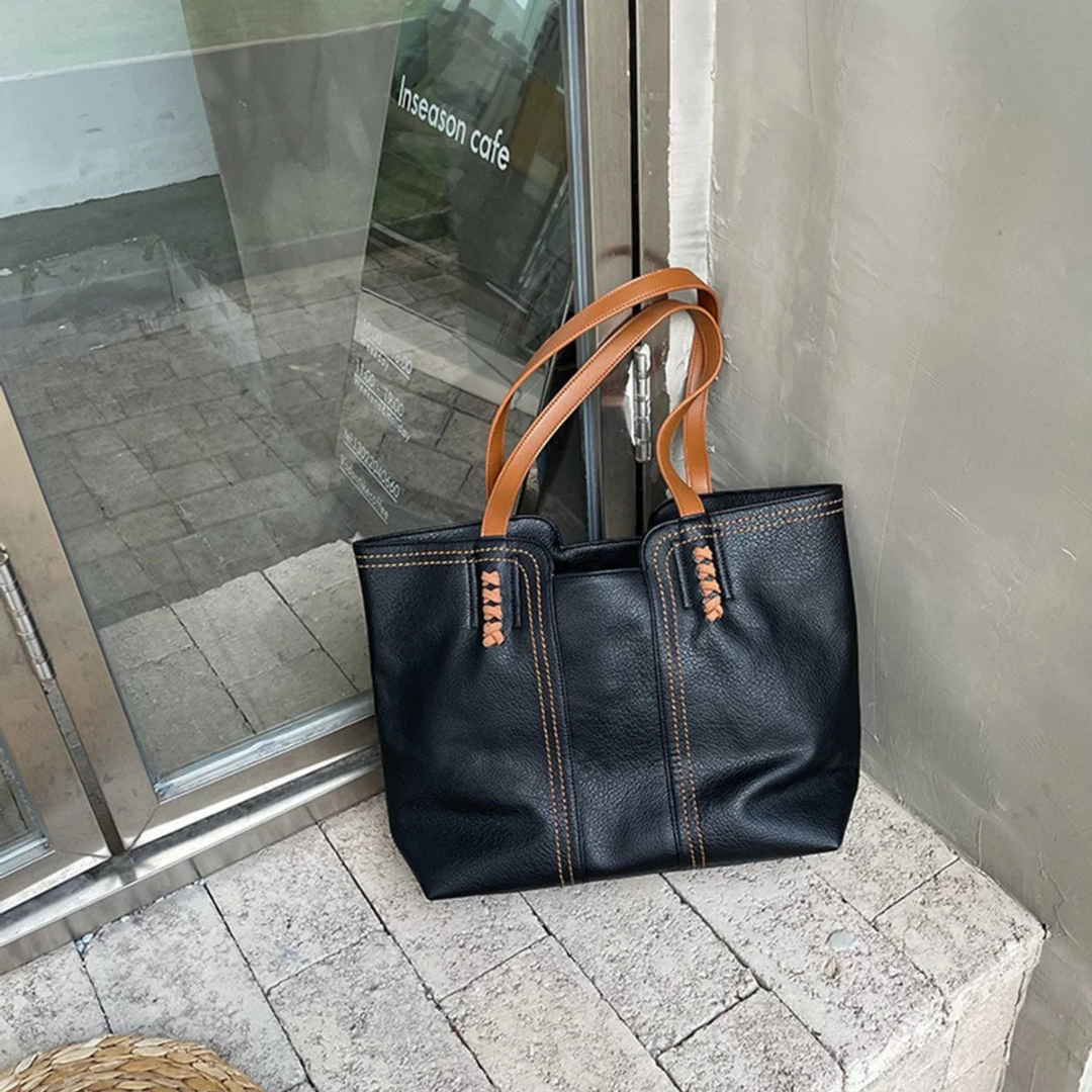 Frida | Damen Stilvolle Schultertasche Aus Kunstleder