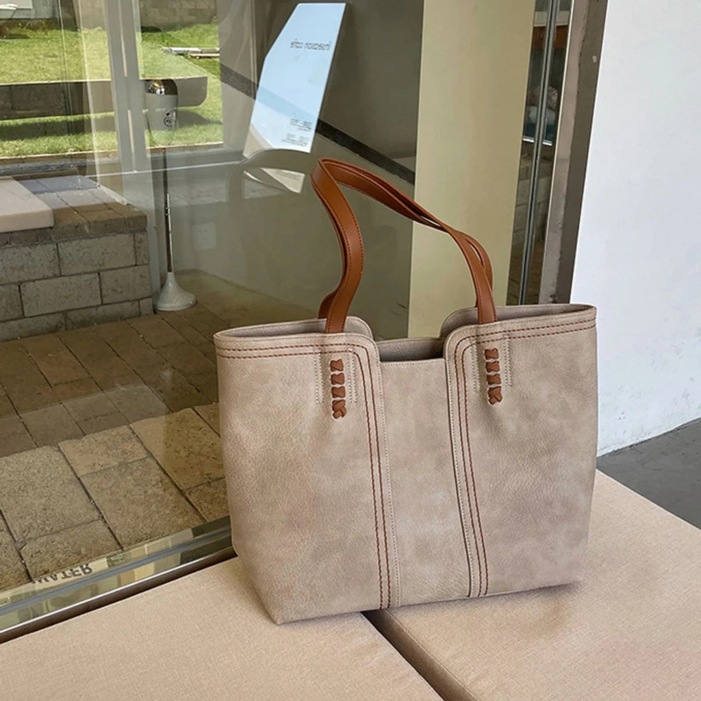 Frida | Damen Stilvolle Schultertasche Aus Kunstleder