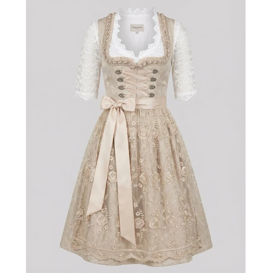 Frieda | Damen Beiges Wiesn Dirndl
