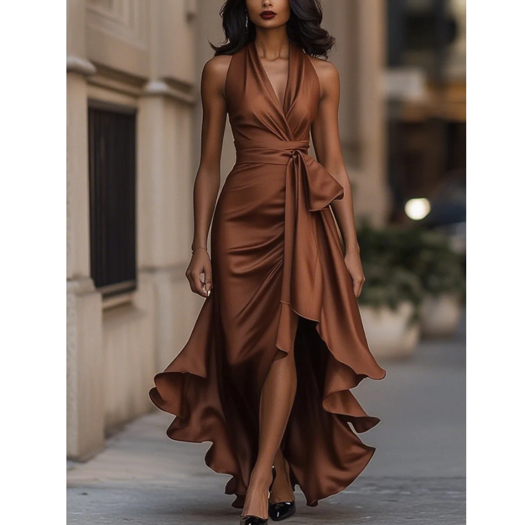Frieda | Damen Stilvolles Hochzeitsgast Kleid