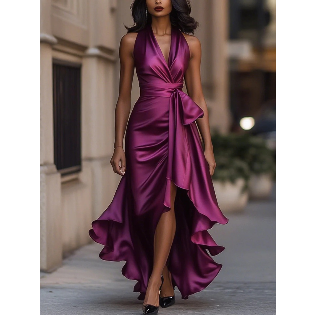 Frieda | Damen Stilvolles Hochzeitsgast Kleid