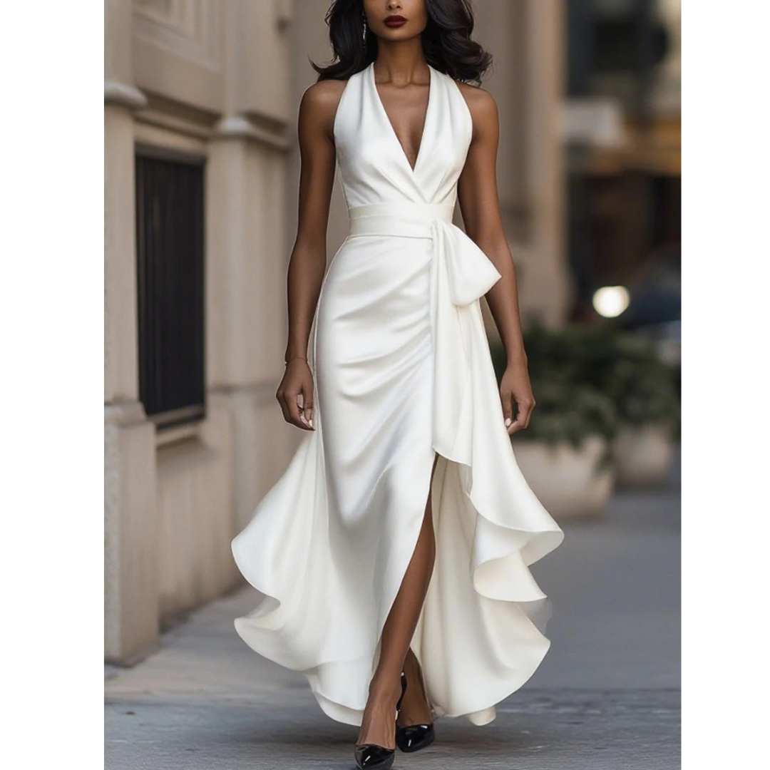 Frieda | Damen Stilvolles Hochzeitsgast Kleid