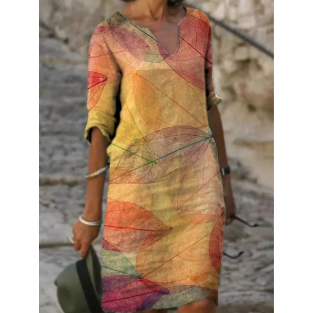 Frieda | Damen Sommerkleid Midi Für Alltag